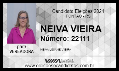 Candidato NEIVA VIEIRA 2024 - PONTÃO - Eleições