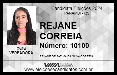 Candidato REJANE CORREIA 2024 - PANAMBI - Eleições