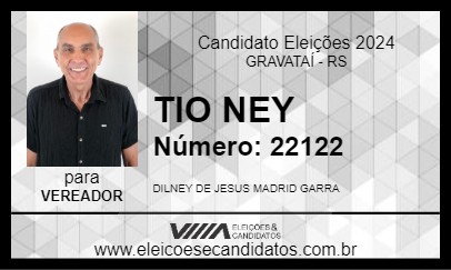 Candidato TIO NEY 2024 - GRAVATAÍ - Eleições