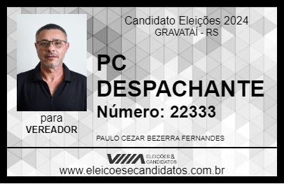 Candidato PC DESPACHANTE 2024 - GRAVATAÍ - Eleições