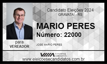 Candidato MARIO PERES 2024 - GRAVATAÍ - Eleições