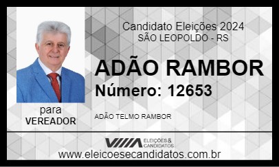 Candidato ADÃO RAMBOR 2024 - SÃO LEOPOLDO - Eleições