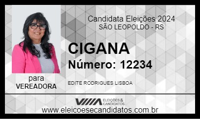 Candidato CIGANA 2024 - SÃO LEOPOLDO - Eleições