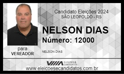 Candidato NELSON DIAS 2024 - SÃO LEOPOLDO - Eleições