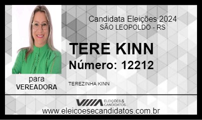 Candidato TERE KINN 2024 - SÃO LEOPOLDO - Eleições