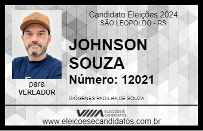 Candidato JOHNSON SOUZA 2024 - SÃO LEOPOLDO - Eleições