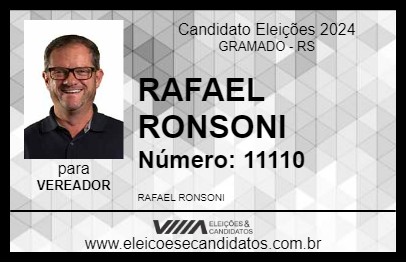 Candidato RAFAEL RONSONI 2024 - GRAMADO - Eleições