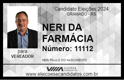 Candidato NERI DA FARMÁCIA 2024 - GRAMADO - Eleições