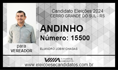 Candidato ANDINHO 2024 - CERRO GRANDE DO SUL - Eleições