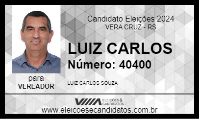 Candidato LUIZ CARLOS 2024 - VERA CRUZ - Eleições