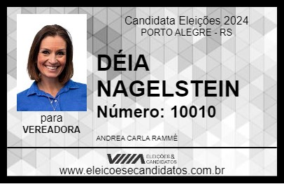 Candidato DÉIA NAGELSTEIN 2024 - PORTO ALEGRE - Eleições