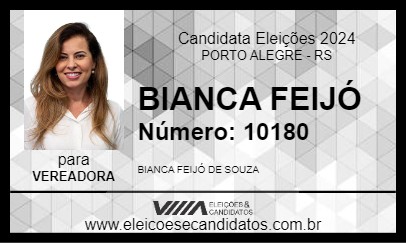 Candidato BIANCA FEIJÓ 2024 - PORTO ALEGRE - Eleições