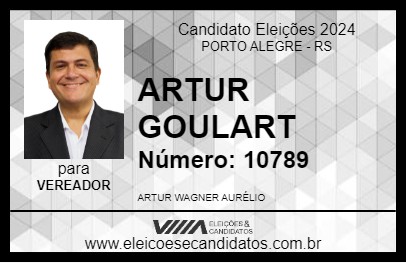 Candidato ARTUR GOULART 2024 - PORTO ALEGRE - Eleições