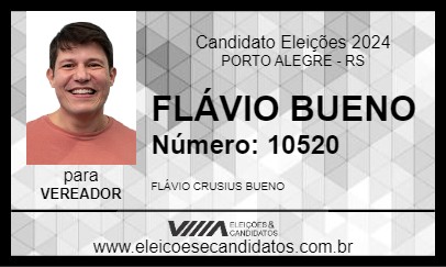 Candidato FLÁVIO BUENO 2024 - PORTO ALEGRE - Eleições