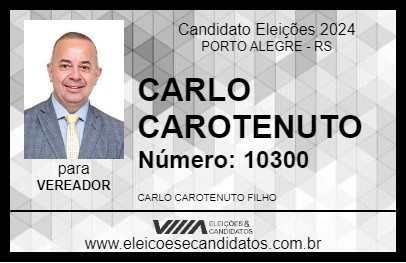 Candidato CARLO CAROTENUTO 2024 - PORTO ALEGRE - Eleições