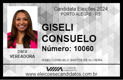 Candidato GISELI CONSUELO 2024 - PORTO ALEGRE - Eleições