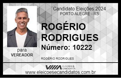 Candidato ROGÉRIO RODRIGUES 2024 - PORTO ALEGRE - Eleições