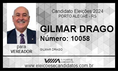 Candidato GILMAR DRAGO 2024 - PORTO ALEGRE - Eleições