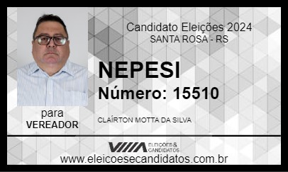 Candidato NEPESI 2024 - SANTA ROSA - Eleições