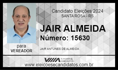 Candidato JAIR ALMEIDA 2024 - SANTA ROSA - Eleições