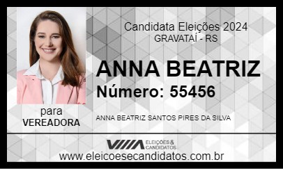 Candidato ANNA BEATRIZ 2024 - GRAVATAÍ - Eleições