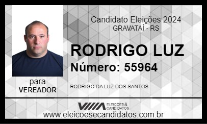 Candidato RODRIGO LUZ 2024 - GRAVATAÍ - Eleições