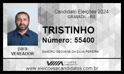 Candidato TRISTINHO 2024 - GRAVATAÍ - Eleições