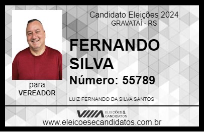 Candidato FERNANDO SILVA 2024 - GRAVATAÍ - Eleições