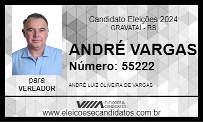 Candidato ANDRÉ VARGAS 2024 - GRAVATAÍ - Eleições