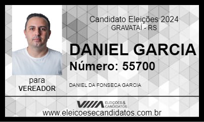 Candidato DANIEL GARCIA 2024 - GRAVATAÍ - Eleições