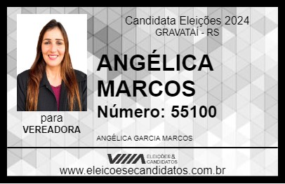 Candidato ANGÉLICA MARCOS 2024 - GRAVATAÍ - Eleições