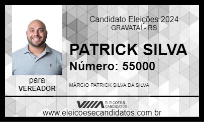 Candidato PATRICK SILVA 2024 - GRAVATAÍ - Eleições