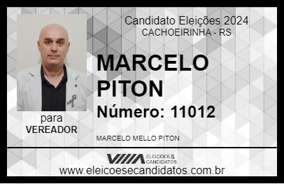 Candidato MARCELO PITON 2024 - CACHOEIRINHA - Eleições