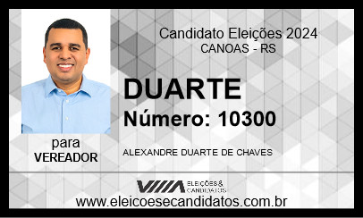 Candidato DUARTE 2024 - CANOAS - Eleições