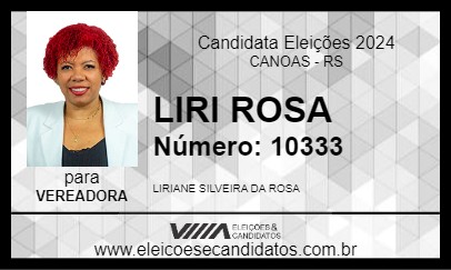 Candidato LIRI ROSA 2024 - CANOAS - Eleições