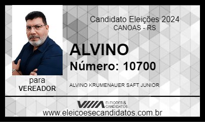 Candidato ALVINO 2024 - CANOAS - Eleições