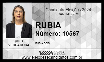 Candidato RUBIA 2024 - CANOAS - Eleições