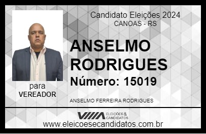 Candidato ANSELMO RODRIGUES 2024 - CANOAS - Eleições