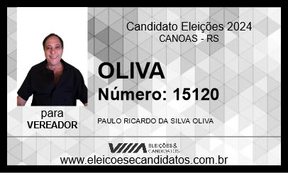 Candidato OLIVA 2024 - CANOAS - Eleições