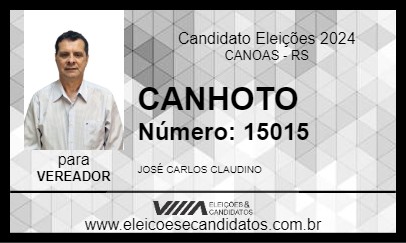 Candidato CANHOTO 2024 - CANOAS - Eleições