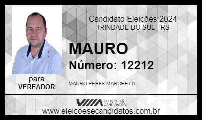 Candidato MAURO 2024 - TRINDADE DO SUL - Eleições