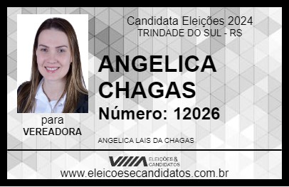 Candidato ANGELICA CHAGAS 2024 - TRINDADE DO SUL - Eleições