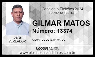 Candidato GILMAR MATOS 2024 - SANTA ROSA - Eleições