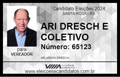 Candidato ARI DRESCH E COLETIVO 2024 - SANTA ROSA - Eleições