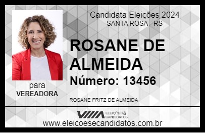 Candidato ROSANE DE ALMEIDA 2024 - SANTA ROSA - Eleições