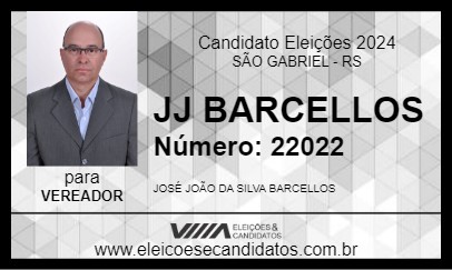 Candidato JJ BARCELLOS 2024 - SÃO GABRIEL - Eleições