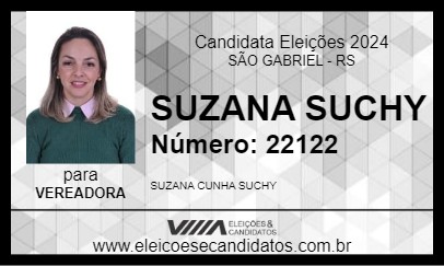 Candidato SUZANA SUCHY 2024 - SÃO GABRIEL - Eleições