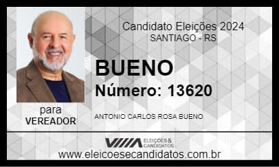 Candidato BUENO 2024 - SANTIAGO - Eleições