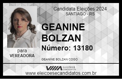 Candidato GEANINE BOLZAN 2024 - SANTIAGO - Eleições