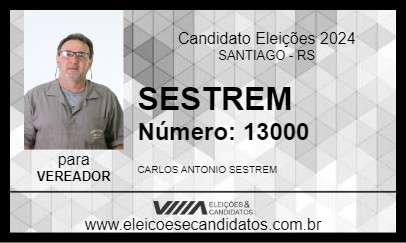 Candidato SESTREM 2024 - SANTIAGO - Eleições